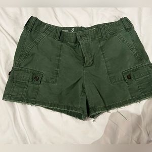 Frayed cargo shorts from gap! Adorable. Wish they still fit me!!!